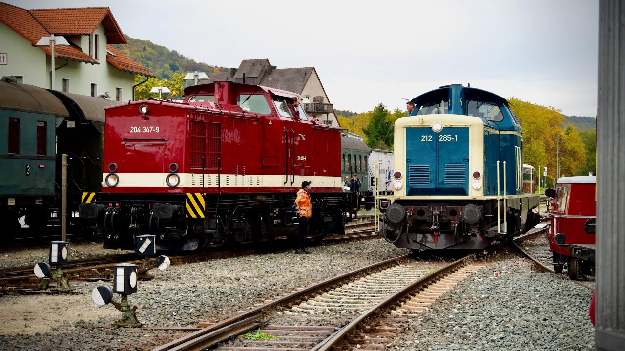 Awesome historic train operation, visiting DAMPFBAHN FRÄNKISCHE SCHWEIZ