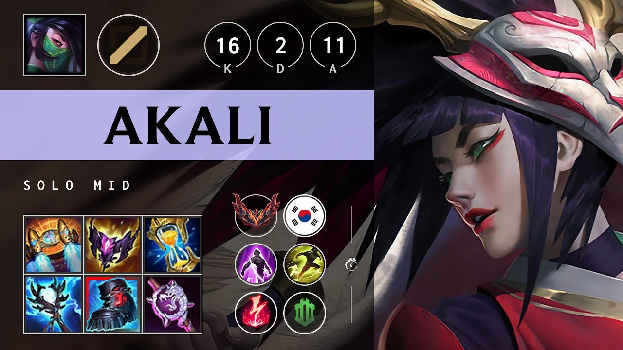 Akali Mid vs Hwei - KR Grandmaster Patch 25.09