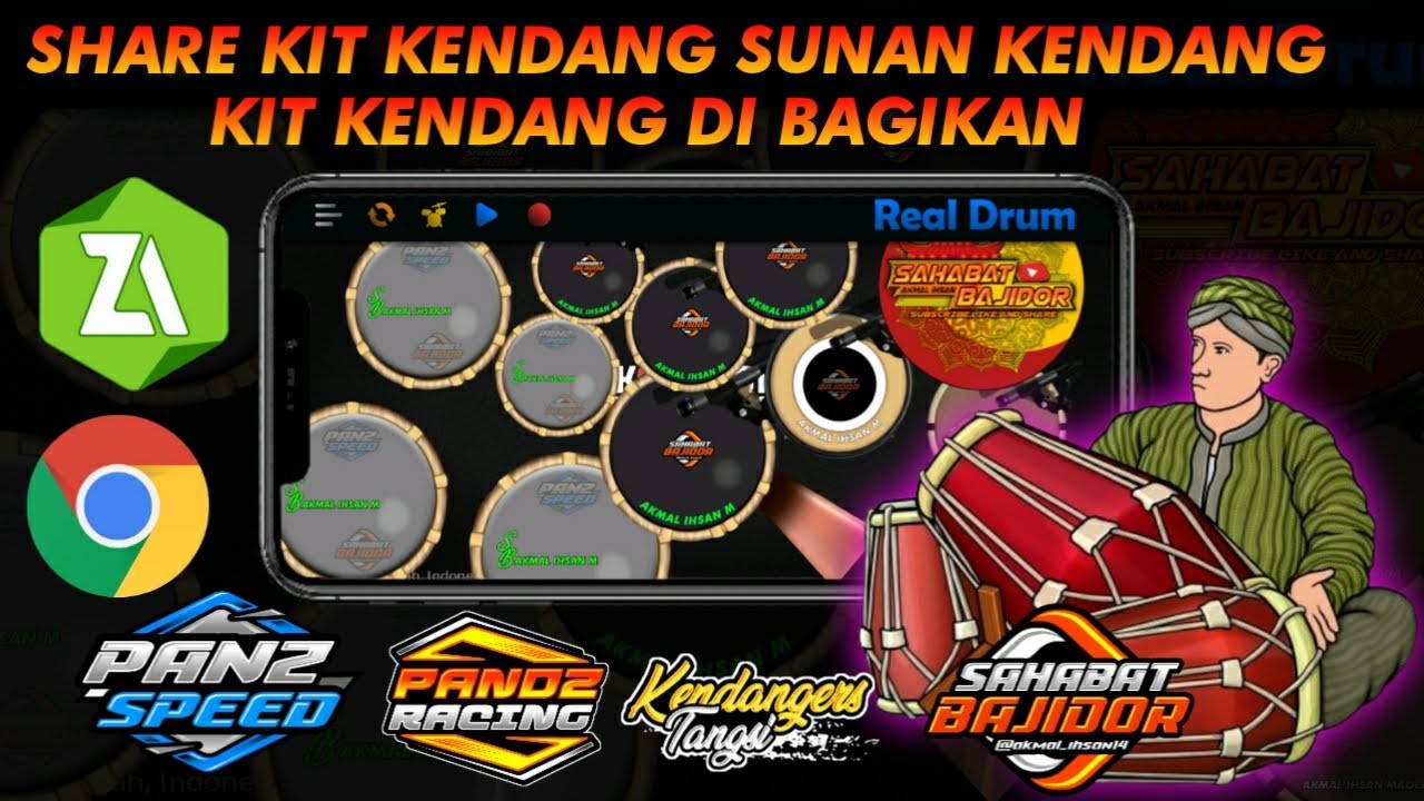 SHARE KIT SUNAN KENDANG TERBARU 2023 2024 || KIT REAL DRUM MOD KENDANG