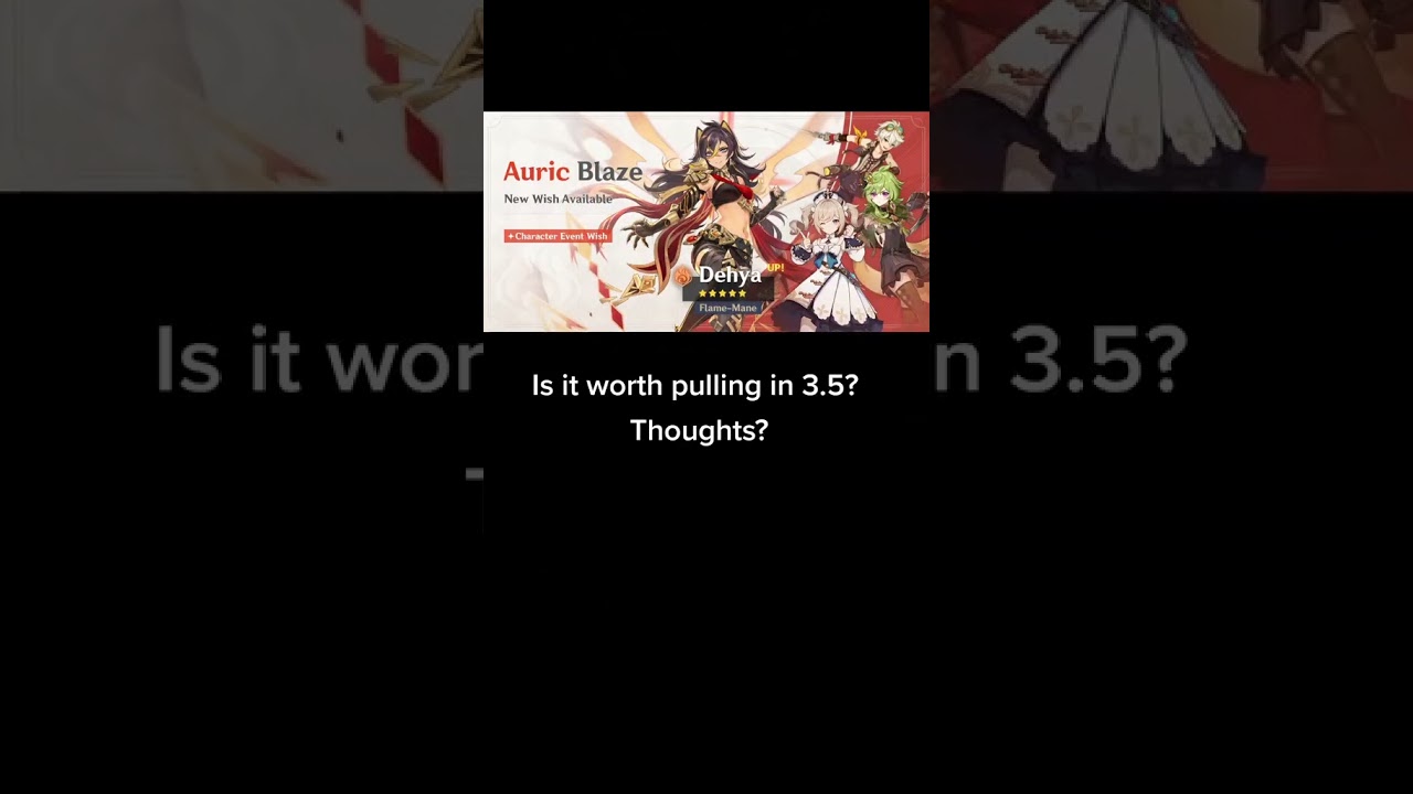 Official Genshin 3.5 Banners! Pulling?