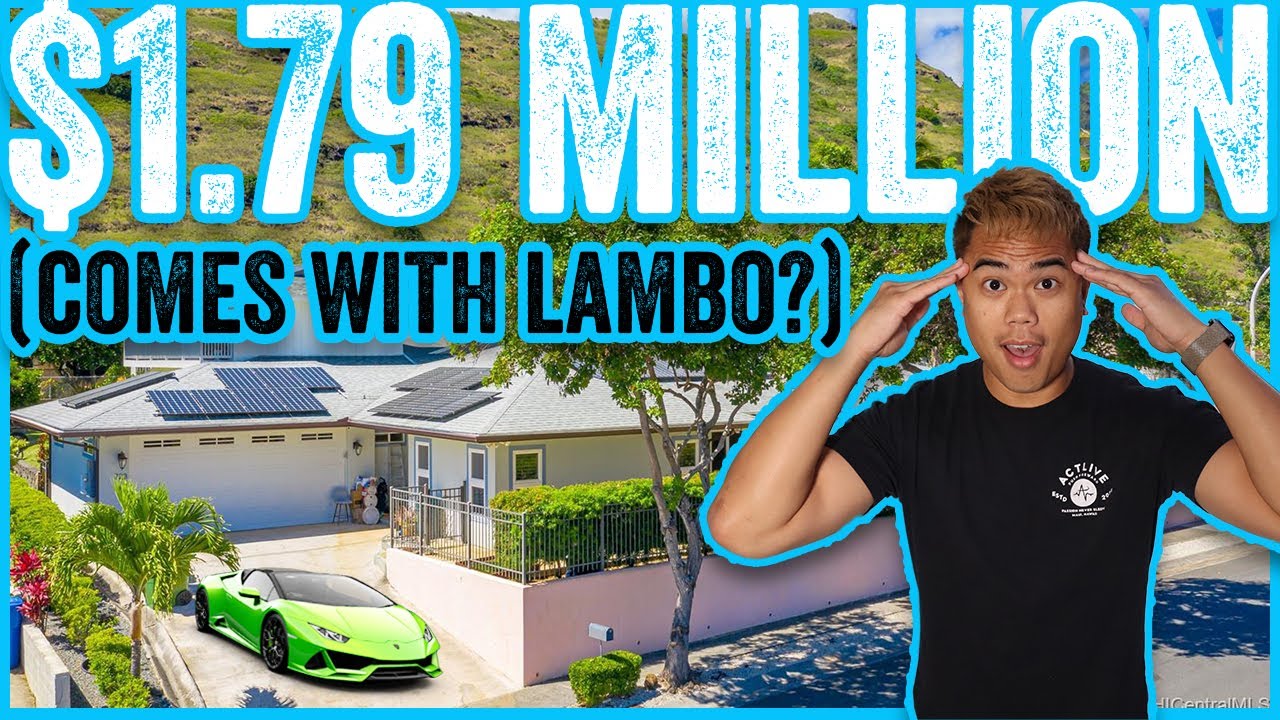 Touring $1.798 Million Hawaii Kai LUXURY House (Comes with a LAMBO?!) | Hawaii Real Estate