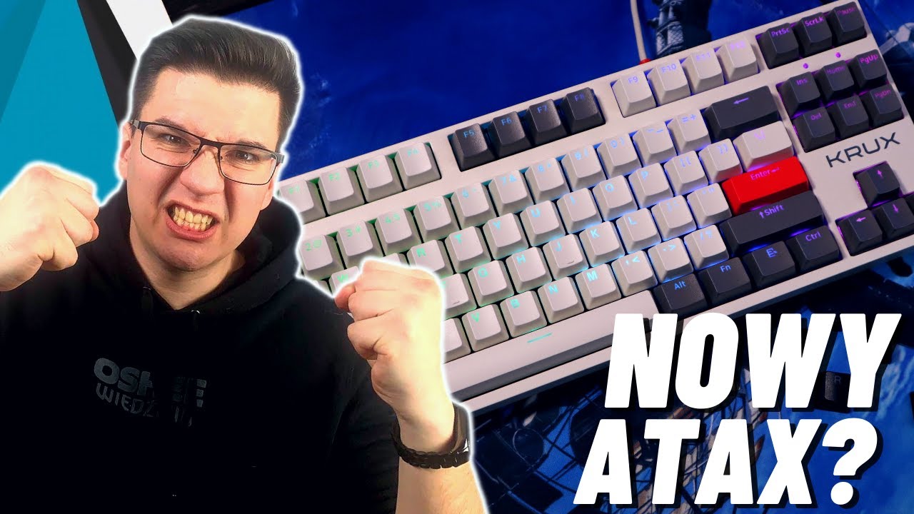 Klawiatura TKL na Gateron Yellow Pro - Krux Atax Pro RGB Creator Retro | Test i recenzja