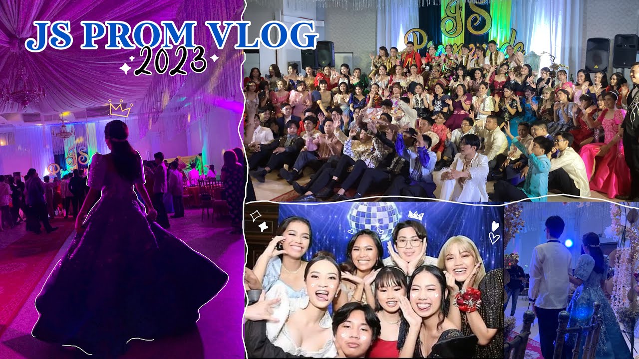 ✨PROM VLOG 2023!!💃🏽(senior highschool) | party, pictures, friends, dance, sparkly
