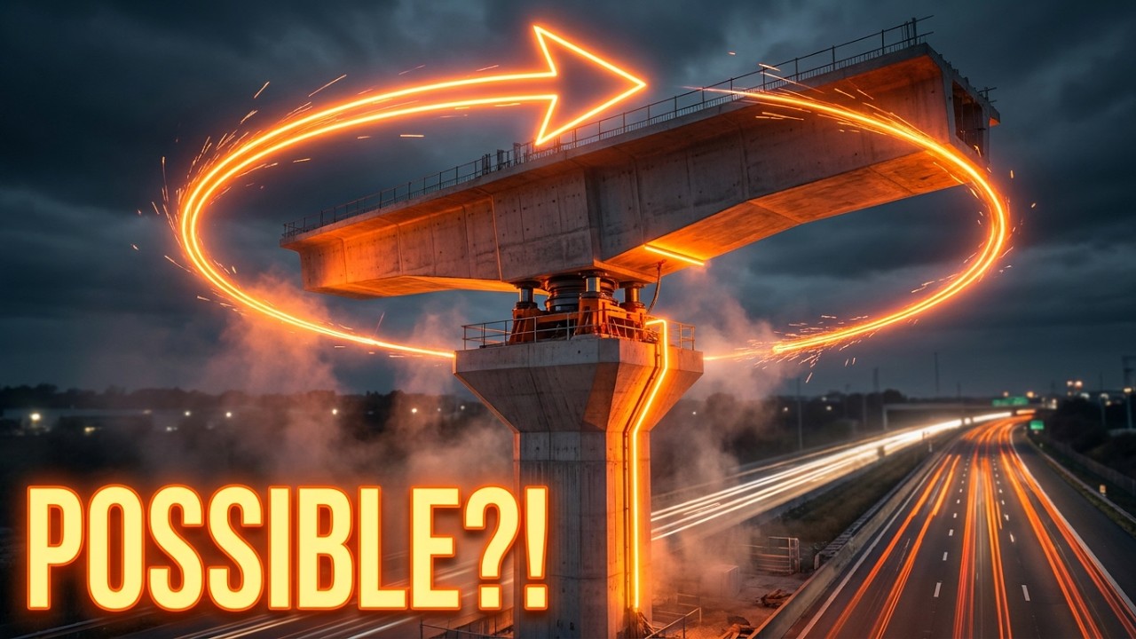 CE12: How Bridge Beam is ROTATED? POSSIBLE?? || Sosrobahu || CONSTRUCTION METHOD