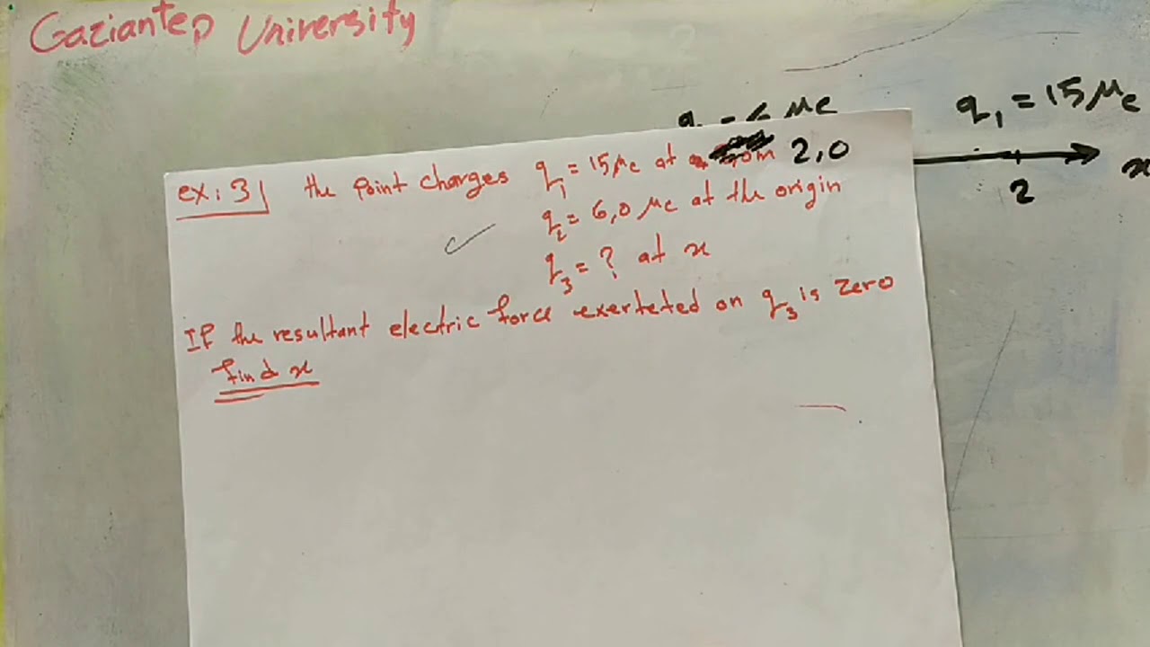 Coulomb's lawقانون كولوم. example 3