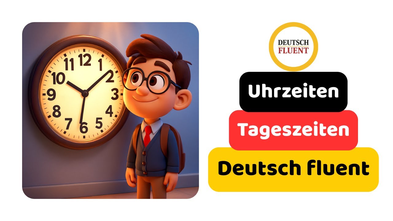 How to tell the time in German (Uhrzeit) | Times of day (Tageszeiten) | German for beginners