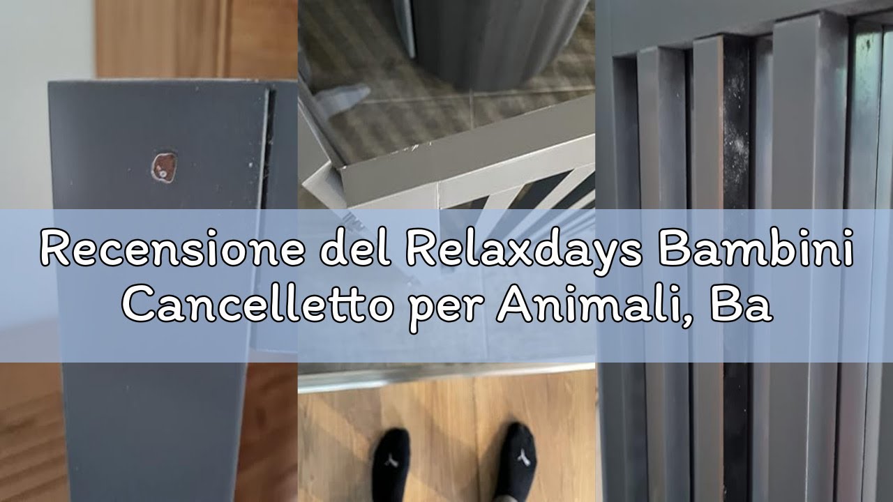 Recensione del Relaxdays Bambini Cancelletto per Animali, Barriera per Cani e Gatti, Recinzione per