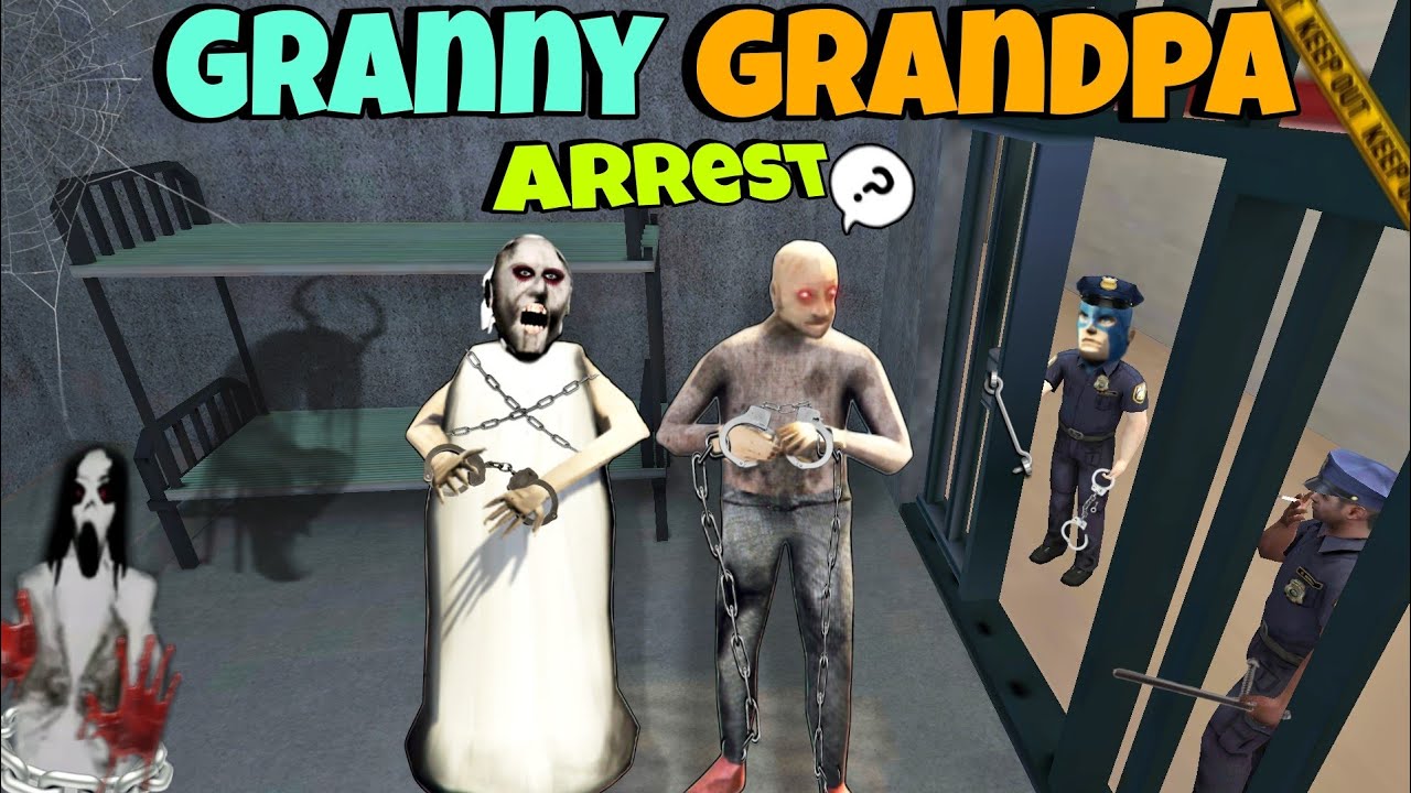 Granny Grandpa Arrested On Rope Hero Vice Town Jail || In Rope Hero Vice Town