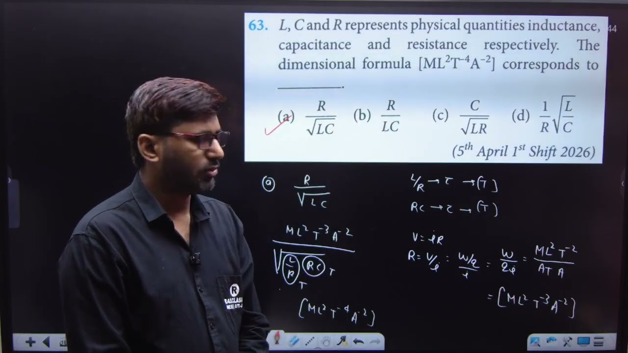 63 JEE Main 2026 units