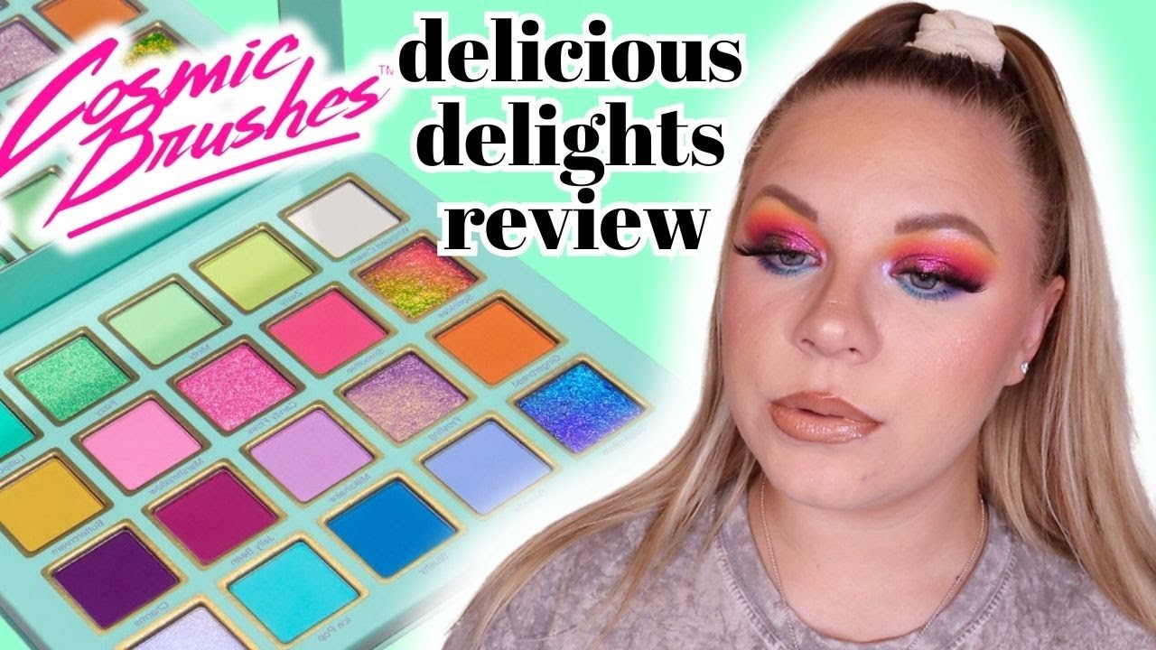 COSMIC BRUSHES DELICIOUS DELIGHTS PALETTE REVIEW 💚 | makeupwithalixkate