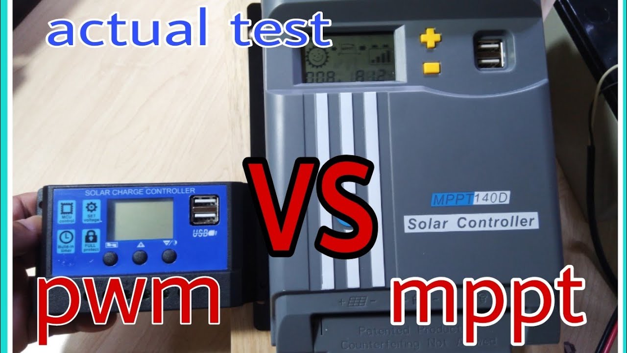 Mppt vs Pwm solar charge controller actual testing.
