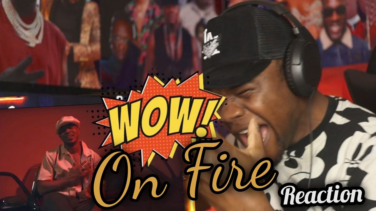 Alikiba - On Fire (Lyrics Video) |REACTION