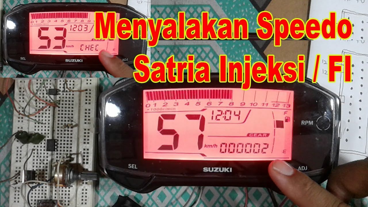 Menyalakan Speedometer Satria Injeksi