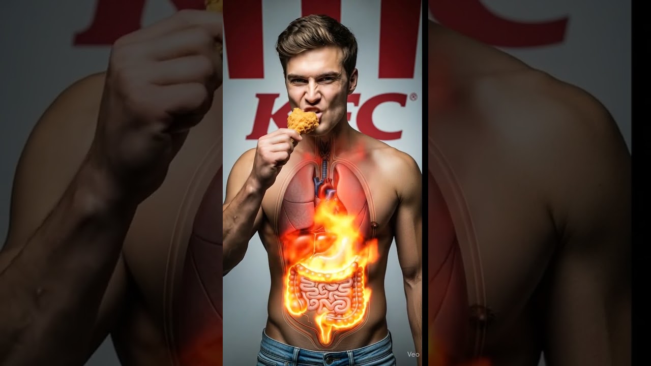 What Happens Inside Your Gut When You Eat Fried Chicken? 🍗 (3D Animated Digestive Breakdown)