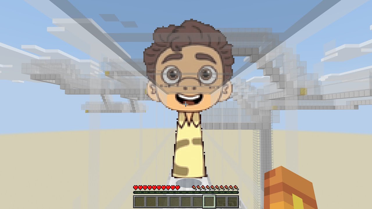 Running NEW INCREDIBOX SPRUNKI OC Luca in PARKOUR MAP in Minecraft PE