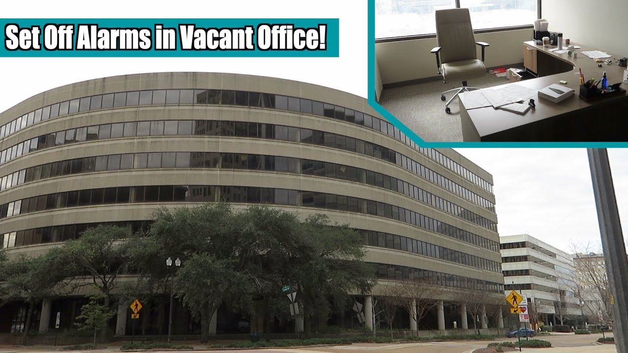 Set off Alarms Sneaking into Huge Abandoned Office Building