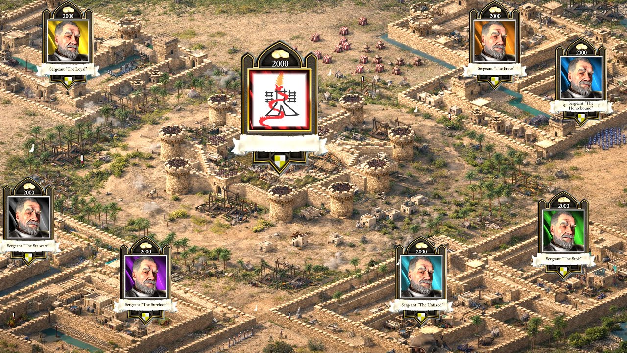 Surrounded by 7 Sergeants (New AI) - Stronghold Crusader Definitive Edition