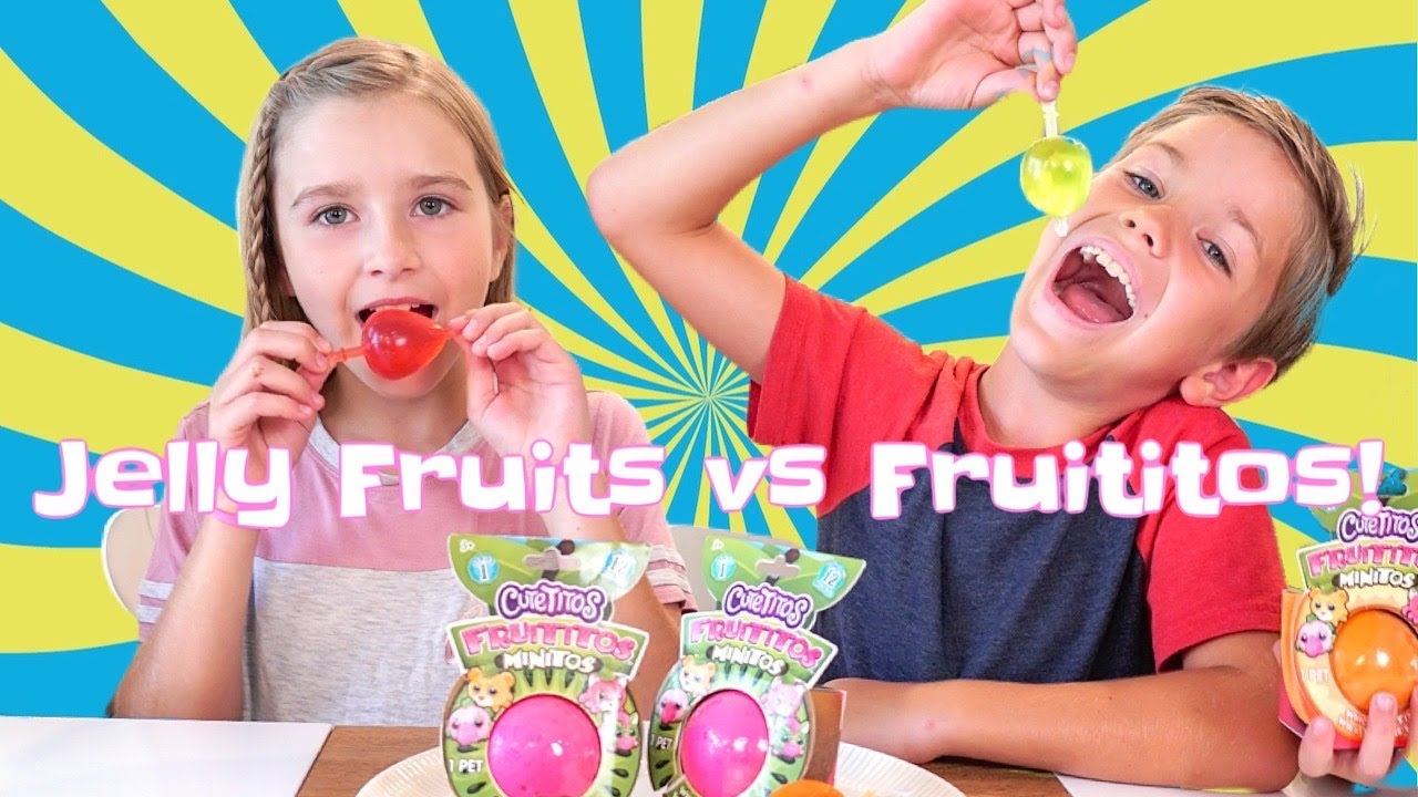 TikTok Jelly Fruit Candy Challenge Vs. Fruititos Minitos!!