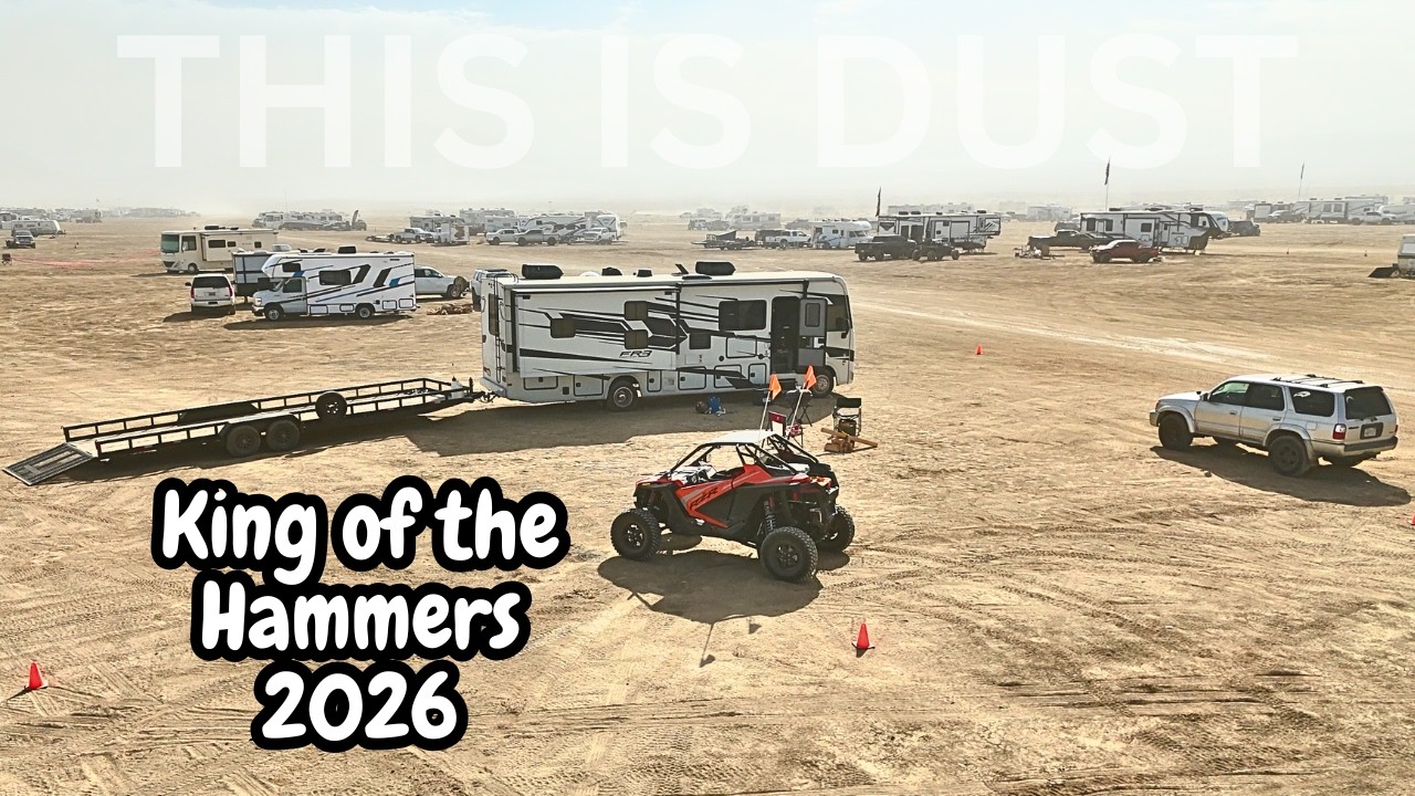 Приключение в кемпинге на автодоме класса А на соревнованиях King of the Hammers 2026