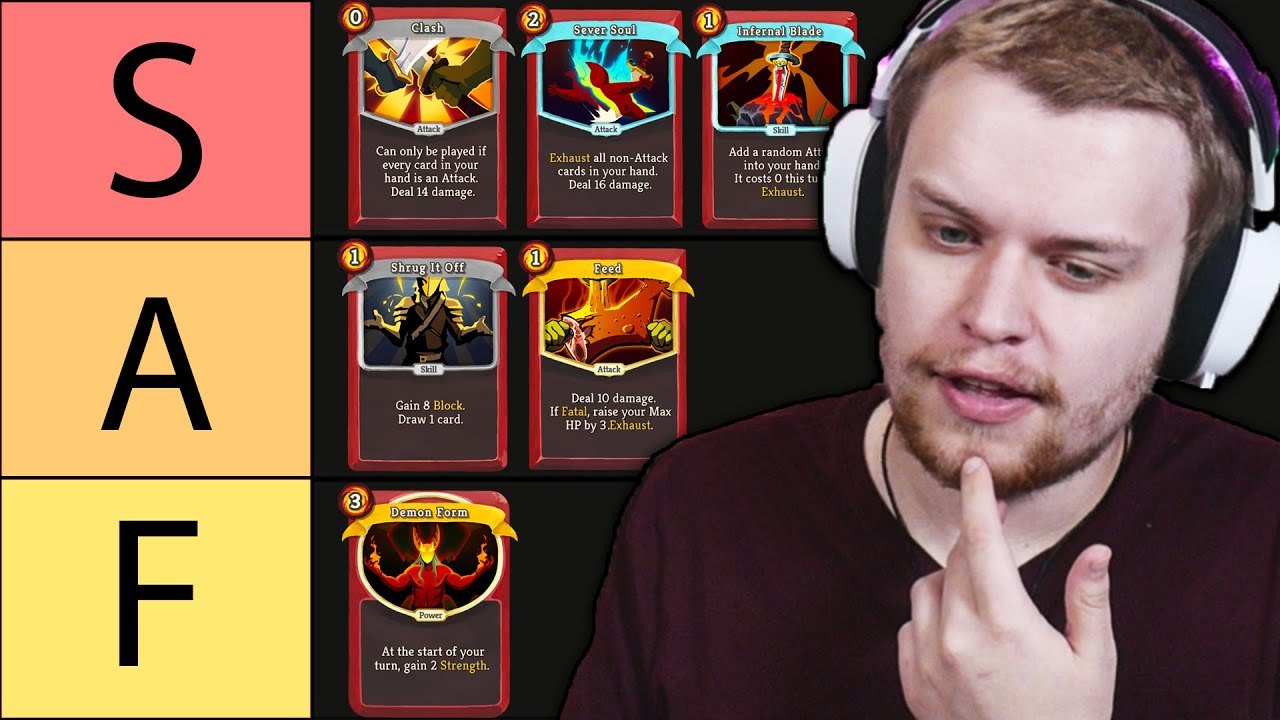 [OUTDATED] I ranked every card for the Ironclad in Slay The Spire