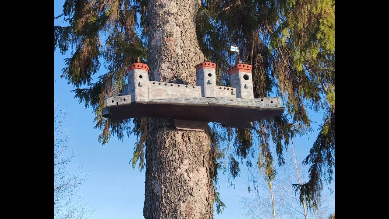 Linnunpönttokierros Savonlinna. Marko Ruuskasen erikoiset linnunpöntöt.