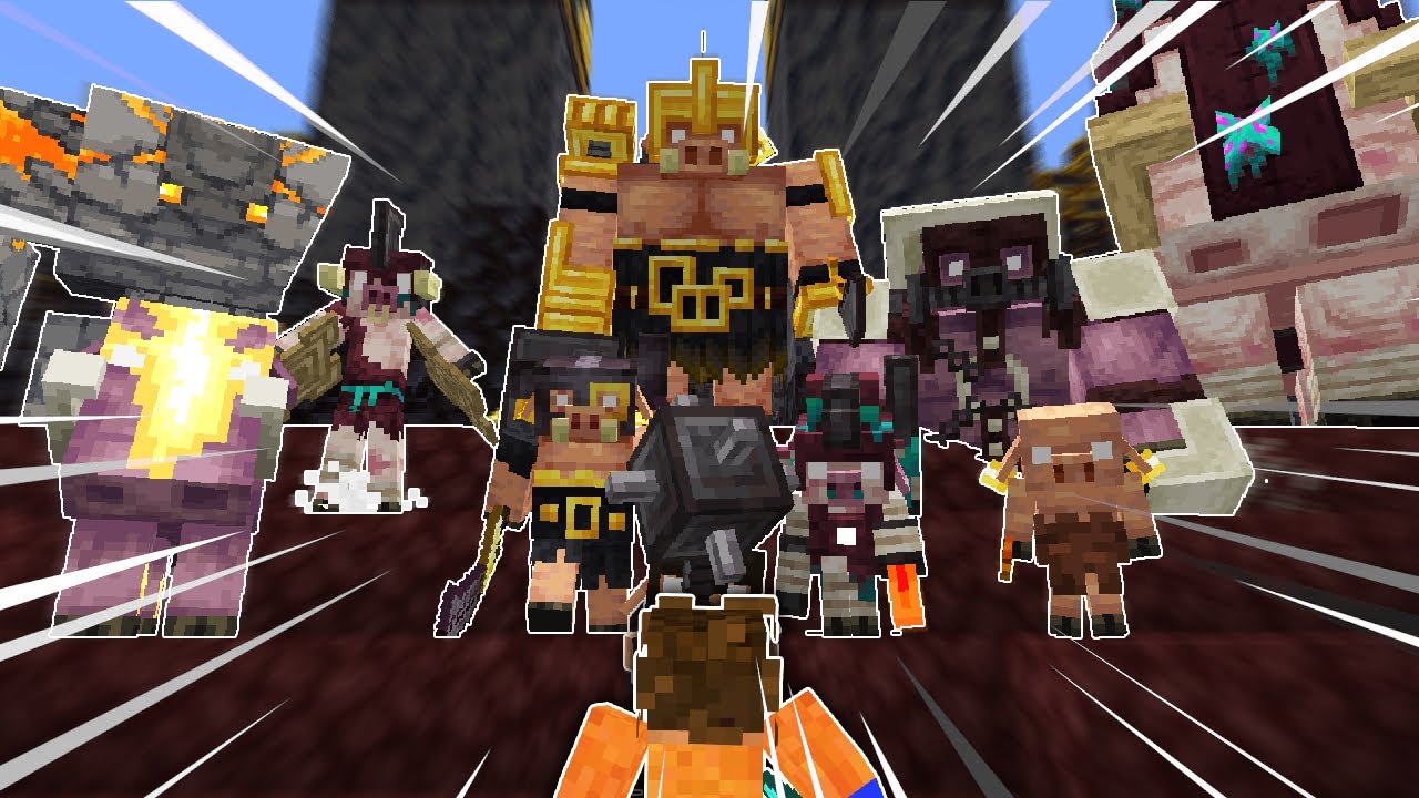 I Fought the Piglins from Minecraft Legends in Minecraft