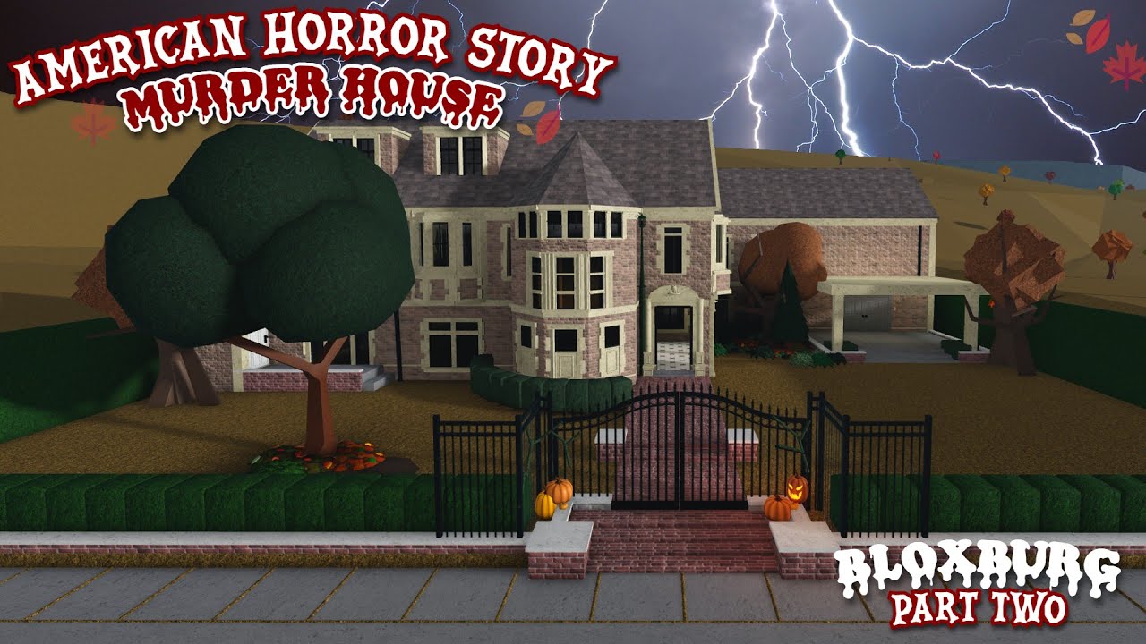 American Horror Story | MURDER HOUSE | PART 2 | BLOXBURG HALLOWEEN | SPEEDBUILD 🎃🍂