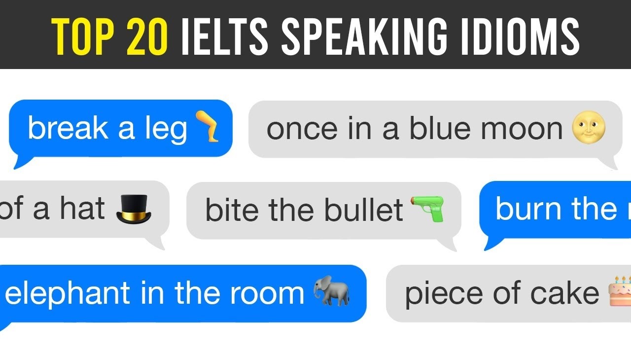 Top 20 IELTS Speaking Idioms with Band 9 Samples