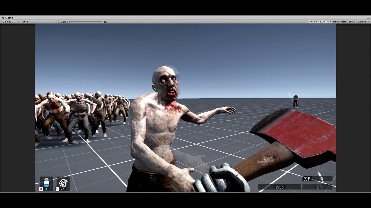 Slow zombies test | Everyone Dies (Work in progress)