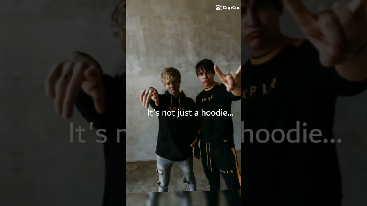 It's not just a hoodie... @samandcolby  #xplr  #samandcolby #merch #samgolbach #colbybrock