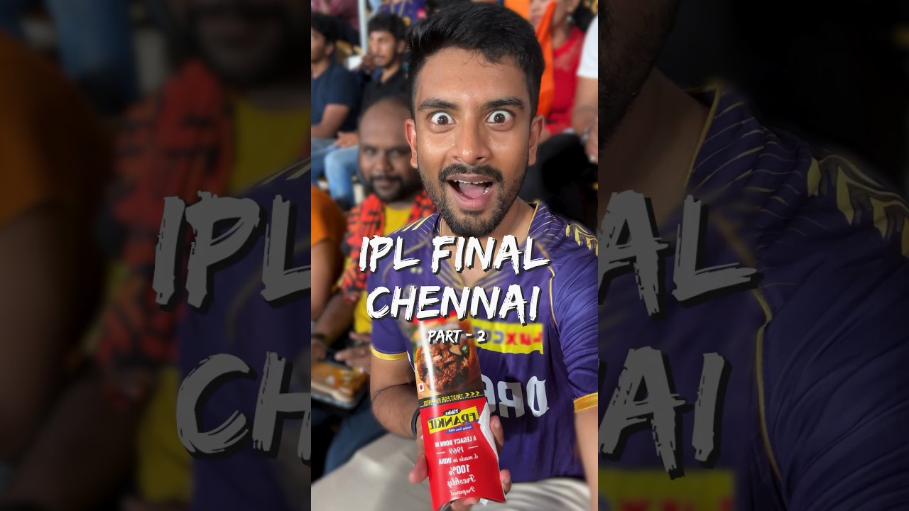 KKR&rsquo;s 3rd IPL Trophy in 2024 at Chennai! 🏏🍔🏆 (2/2)