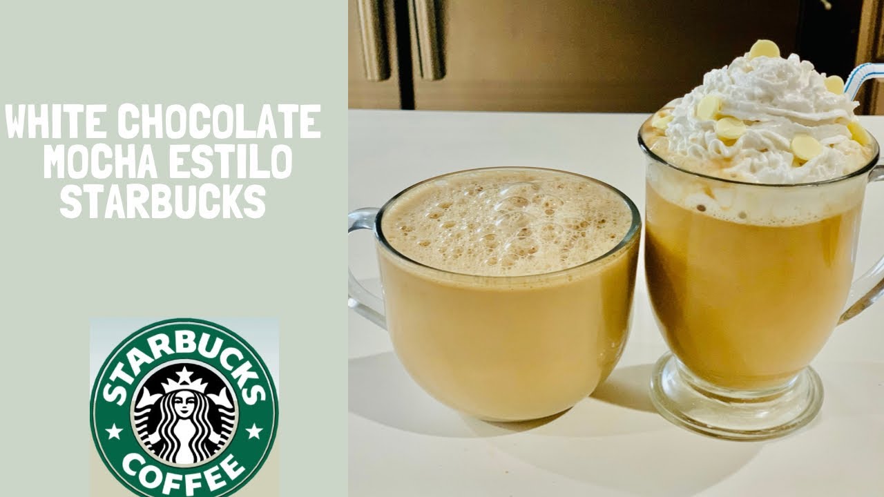 White chocolate mocha estilo Starbucks receta fácil