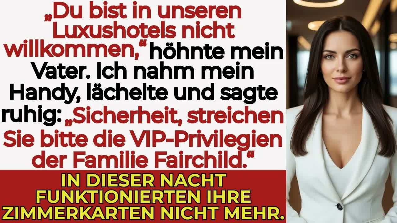 Meine Familie warf mich aus dem Hotel – ohne zu wissen, dass ich der Eigentümer bin