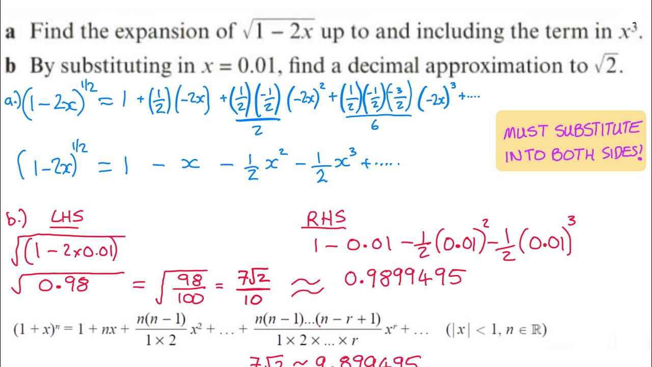 Y13 Binomial Theorem 2 - Approximations