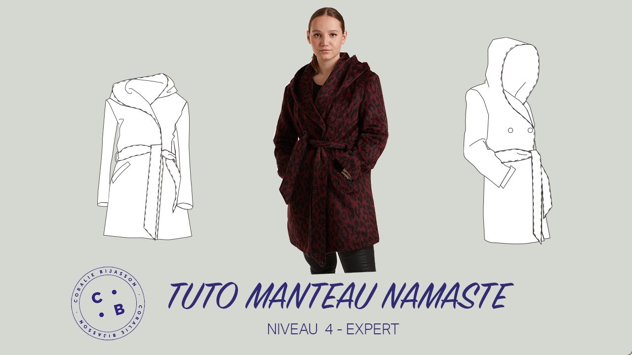 Namasté, le tuto du patron de couture du manteau Namasté