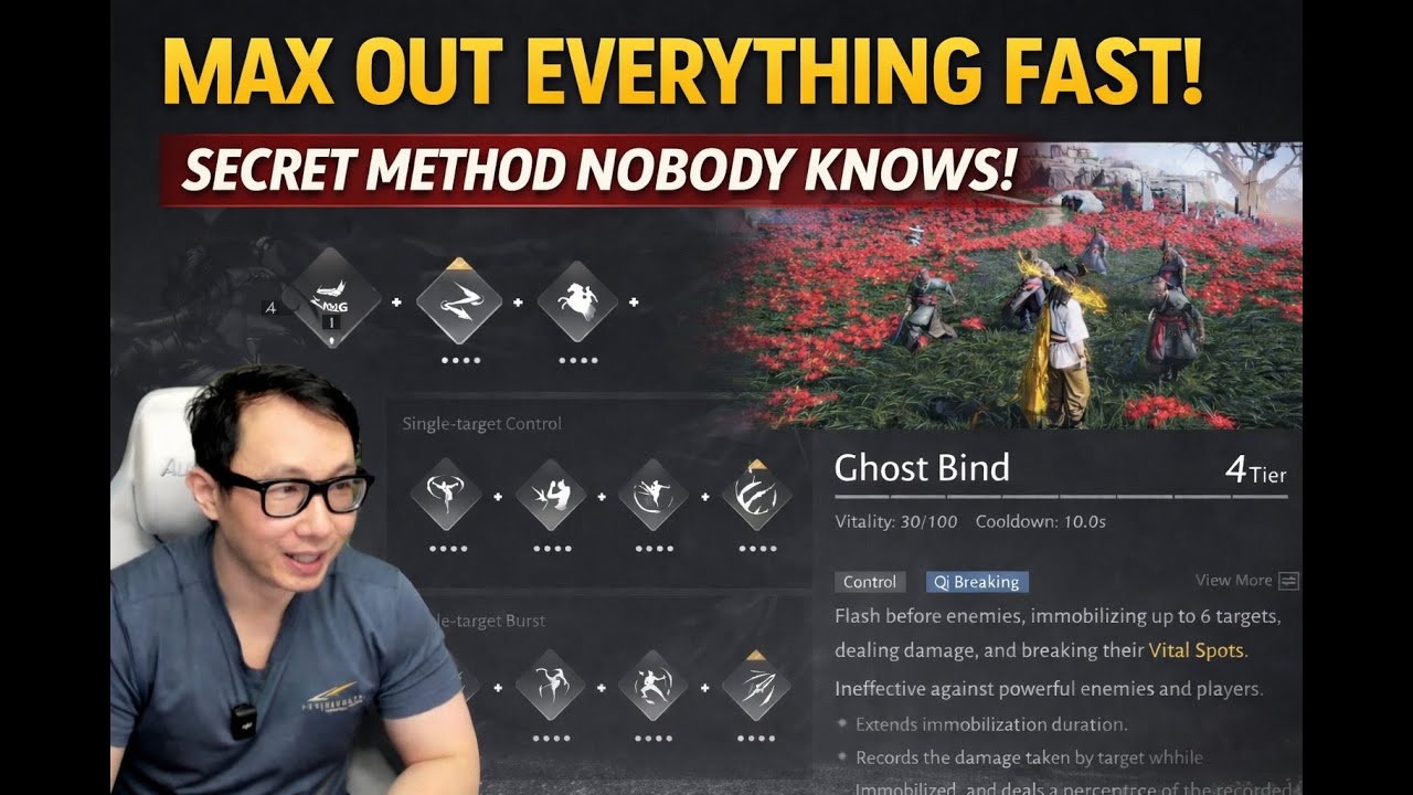 Where Winds Meet - Max out ALL Mystic Skill Guide