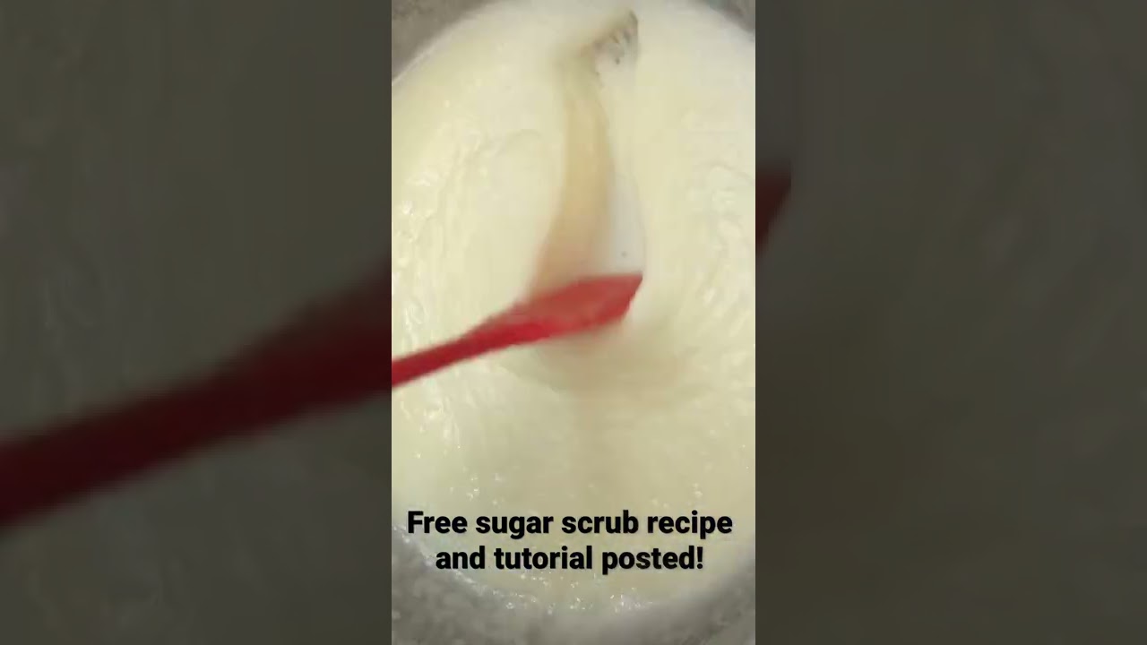 Let&rsquo;s make emulsified sugar scrubs! Free formula and tutorial posted at Bath Thyme Bakery🧁