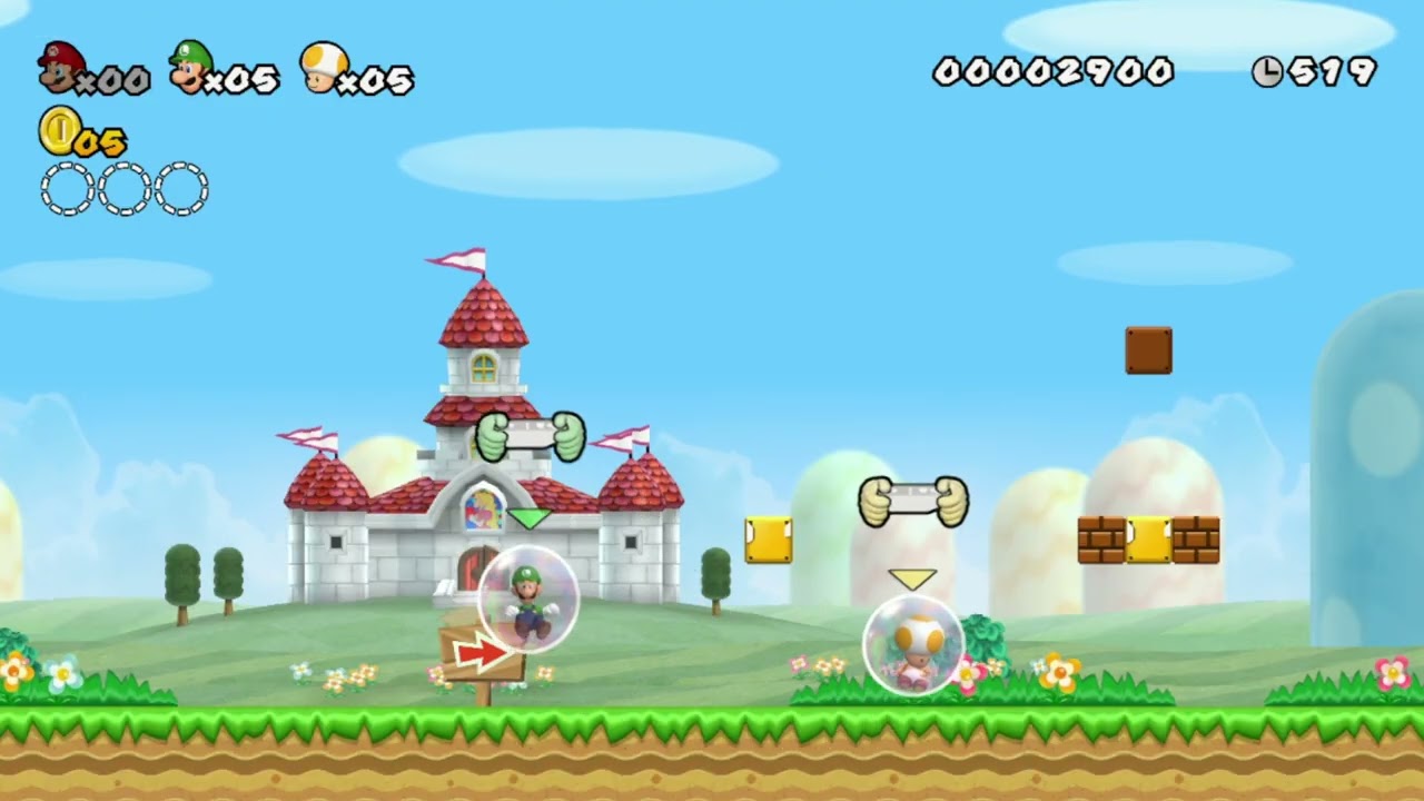 New Super Mario Bros Wii All Bubble Fails Animations