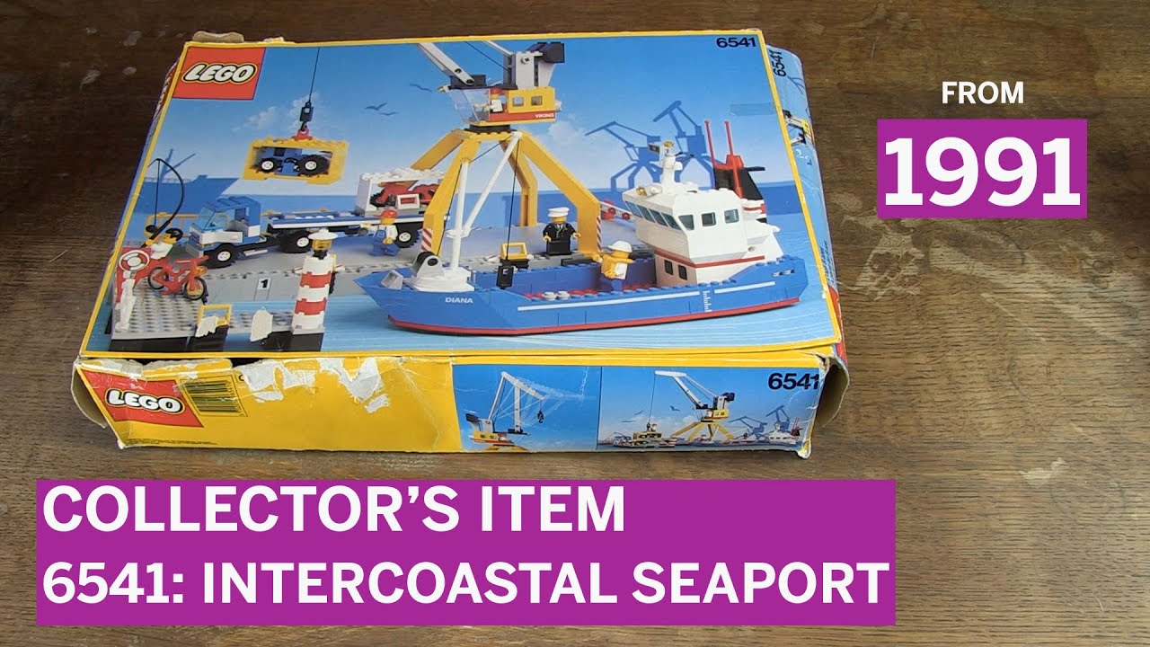unbox, build and review Lego set 6541: Intercoastal Seaport from 1991! 