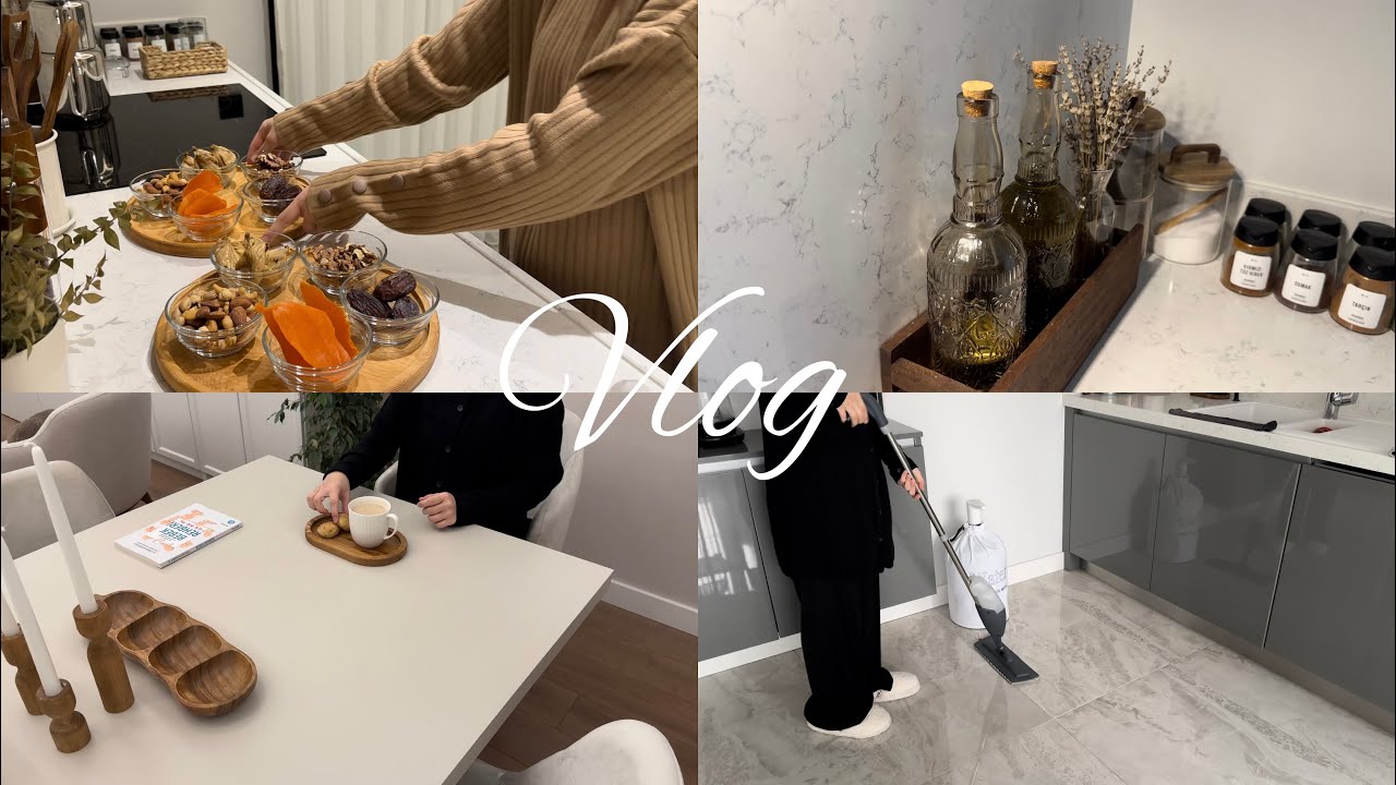 Mutfak temizliği🌿|Misafir hazırlığı🤍|Kargo açılımı🎁