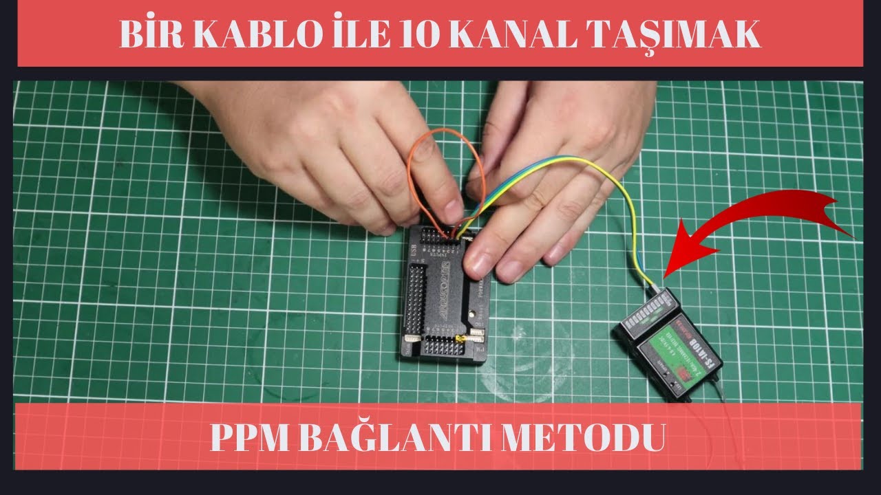 TEK KABLO İLE 10 KANAL TAŞIMAK |  PPM Rx Input