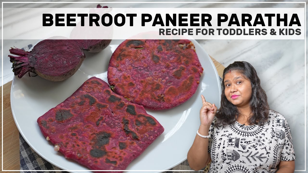 Say Goodbye to Boring Meals: Beetroot Paneer Paratha for Toddlers | Pink Paratha for Kids