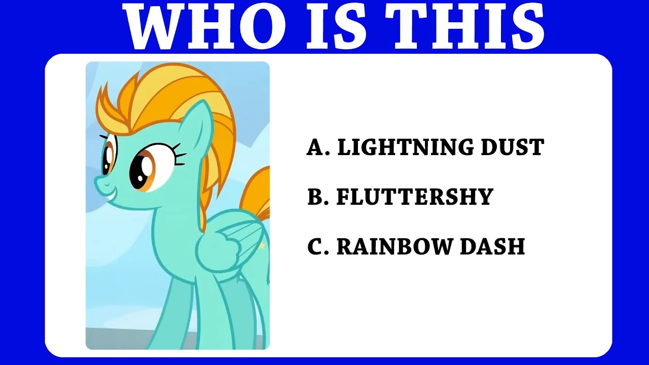 My Little Pony Only a True Fan Can Complete This Quiz Comic Books Trivia ! Brain Test ! Brain Puzzle