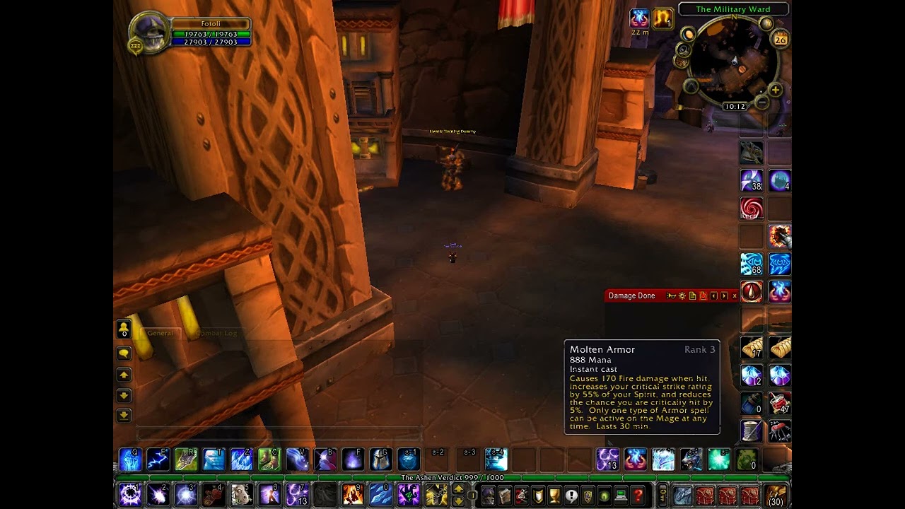 آموزش میج آرکین پی وی ای (بالا ترین دی پس اس) 😍😜 mage arcane pve 3.3.5