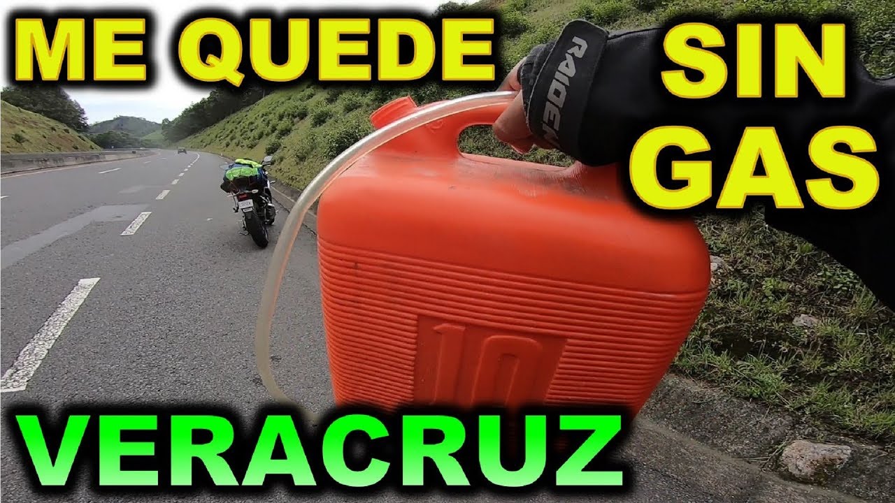 COZUMEL EN MOTO 1  ME QUEDO SIN GAS EN VERACRUZ- BLITZ RIDER
