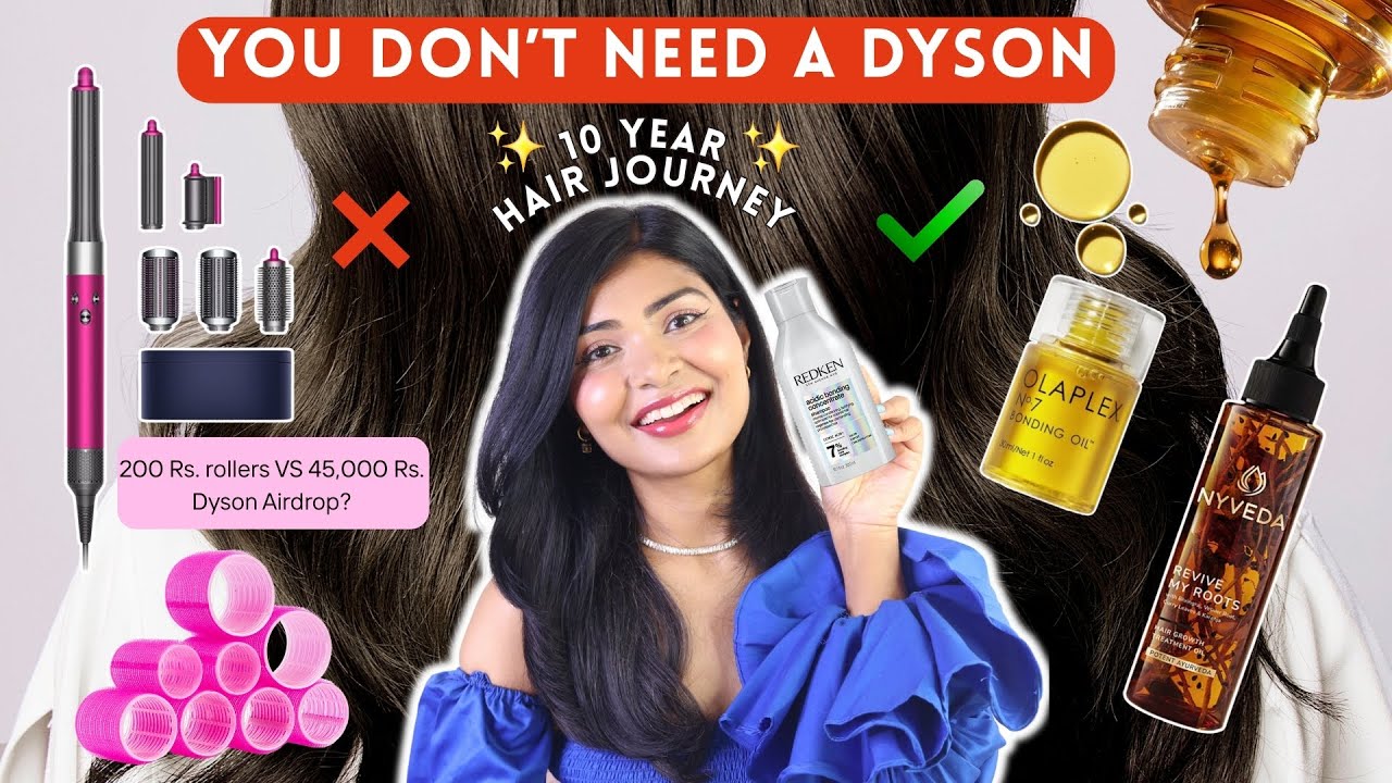 BEST HAIRCARE PRODUCTS & HAIRSTYLING TIPS ✅ ❌ (200 Rs. Rollers Vs 45000 Dyson)