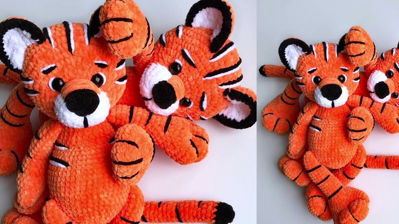 🐯 Crochet TIGER Part 3 / Free Tiger TUTORIAL / DIY crochet tiger PATTERN / Plush toy