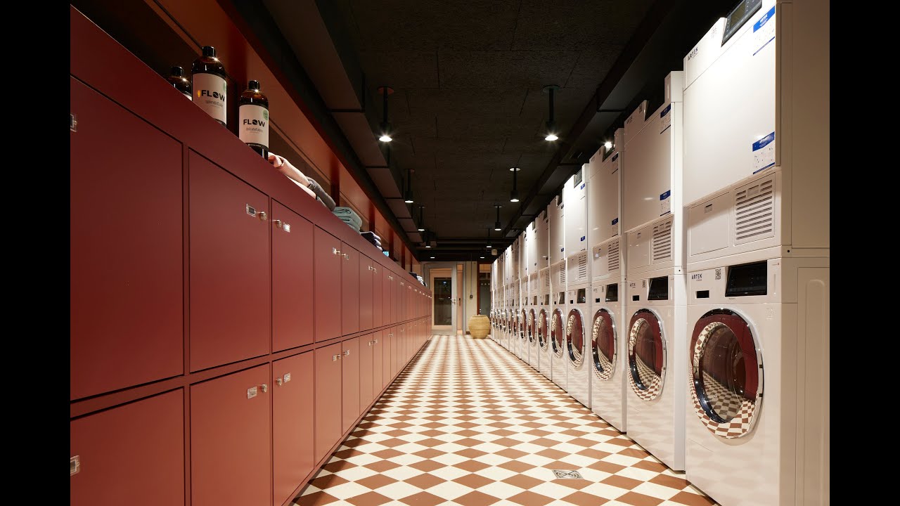 Chic and digital laundry room for the tenants - from which the administration also benefits