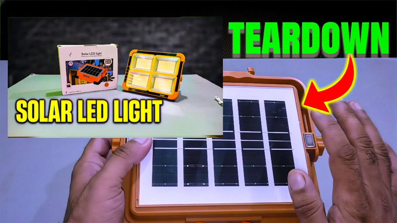 Solar Light Teardown || कितनी देर में चार्ज ⚡️हो जायेगा ?