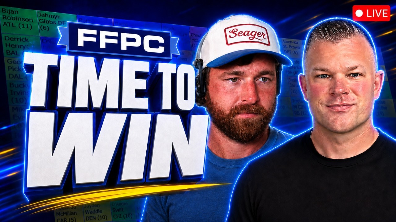 LIVE Fantasy Football Draft: FFPC Main Event w/ Scott Barrett ($2,200 Entry)